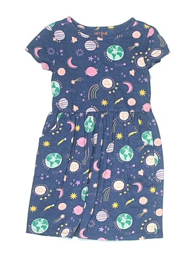 Pre-owned Cat & Jack Kids' Dress In Blue