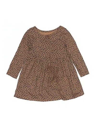 Pre-owned Cat & Jack Kids' Dress In Brown