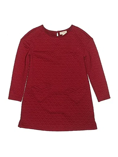 Pre-owned Cat & Jack Kids' Dress In Burgundy