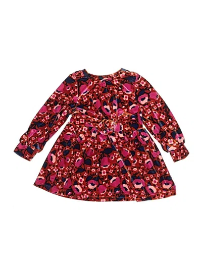 Pre-owned Cat & Jack Kids' Dress In Burgundy
