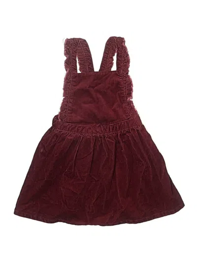 Pre-owned Cat & Jack Kids' Dress In Burgundy