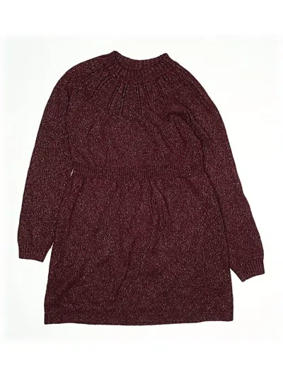 Pre-owned Cat & Jack Kids' Dress In Burgundy