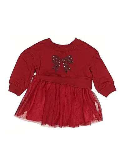 Pre-owned Cat & Jack Babies' Dress In Burgundy