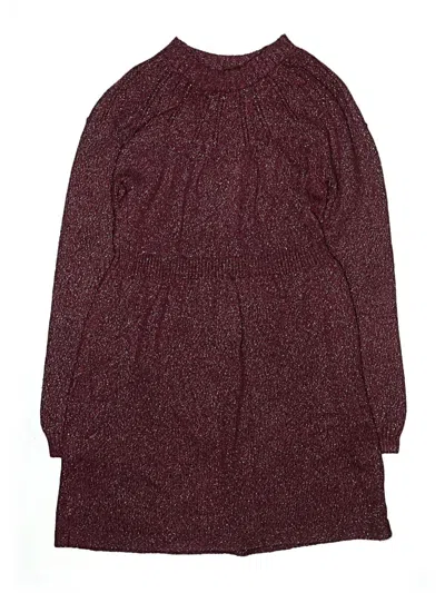 Pre-owned Cat & Jack Kids' Dress In Burgundy