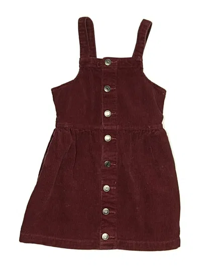 Pre-owned Cat & Jack Kids' Dress In Burgundy