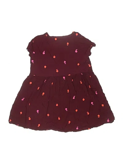Pre-owned Cat & Jack Kids' Dress In Burgundy