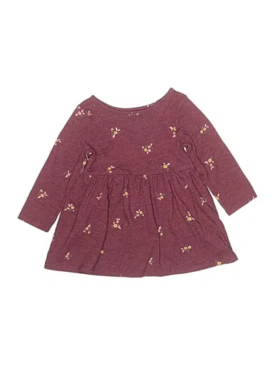 Pre-owned Cat & Jack Babies' Dress In Burgundy