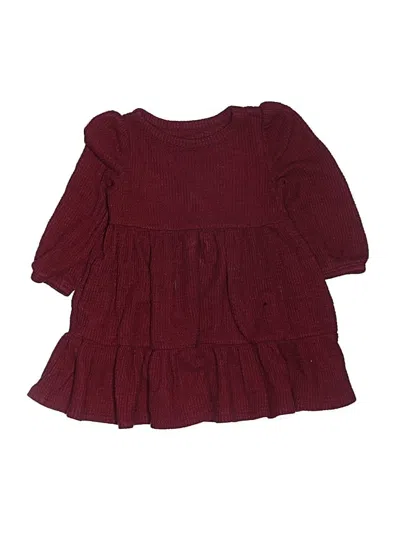 Pre-owned Cat & Jack Babies' Dress In Burgundy