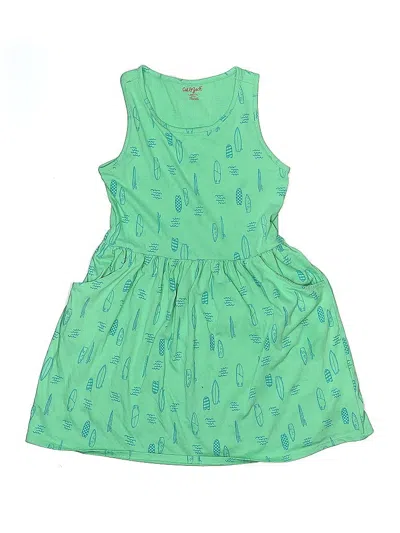 Pre-owned Cat & Jack Kids' Dress In Green