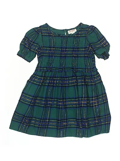 Pre-owned Cat & Jack Kids' Dress In Green