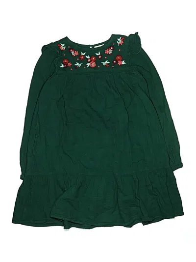 Pre-owned Cat & Jack Kids' Dress In Green