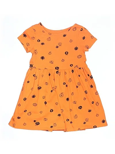 Pre-owned Cat & Jack Kids' Dress In Orange