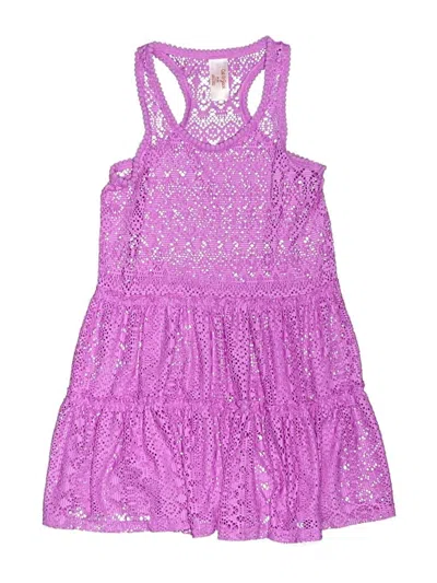 Pre-owned Cat & Jack Kids' Dress In Purple