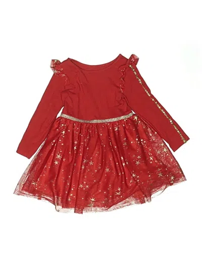 Pre-owned Cat & Jack Kids' Dress In Red