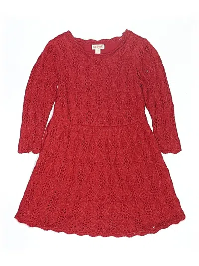 Pre-owned Cat & Jack Kids' Dress In Red