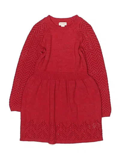 Pre-owned Cat & Jack Kids' Dress In Red