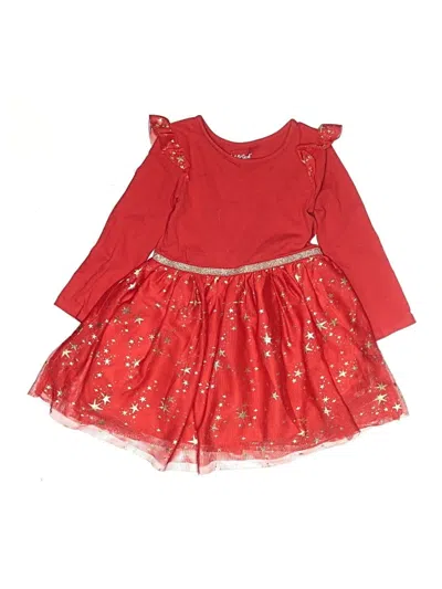 Pre-owned Cat & Jack Kids' Dress In Red