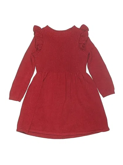 Pre-owned Cat & Jack Kids' Dress In Red