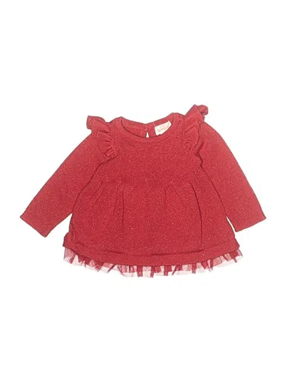 Pre-owned Cat & Jack Babies' Dress In Red