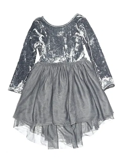Pre-owned Cat & Jack Kids' Dress In Silver