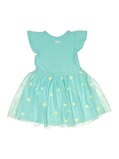 Pre-owned Cat & Jack Kids' Dress In Teal