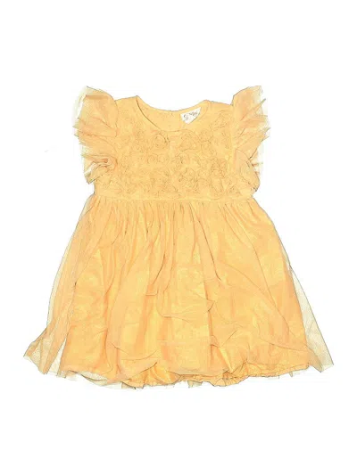 Pre-owned Cat & Jack Kids' Dress In Yellow
