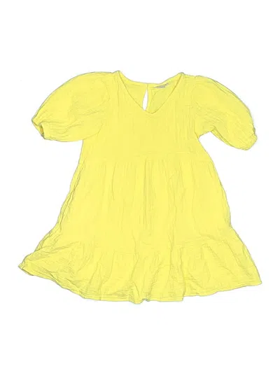 Pre-owned Cat & Jack Kids' Dress In Yellow