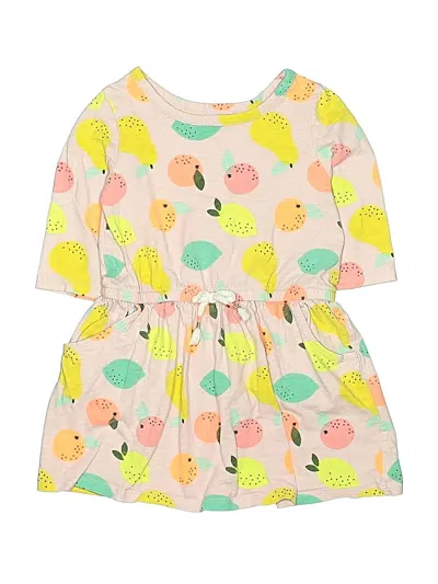 Pre-owned Cat & Jack Kids' Dress In Yellow