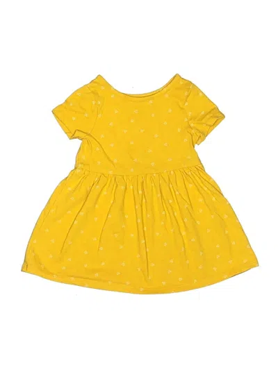Pre-owned Cat & Jack Kids' Dress In Yellow