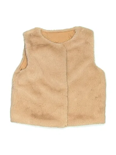Cat & Jack Kids' Faux Fur Vest In Brown