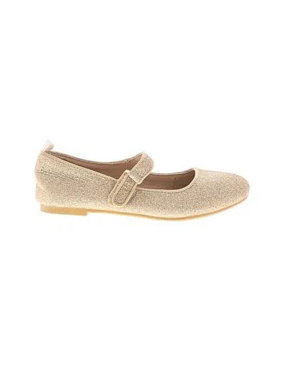 Pre-owned Cat & Jack Kids' Flats In Gold