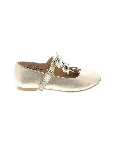 Pre-owned Cat & Jack Kids' Flats In Gold