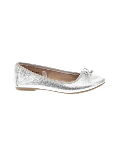 Pre-owned Cat & Jack Kids' Flats In Silver