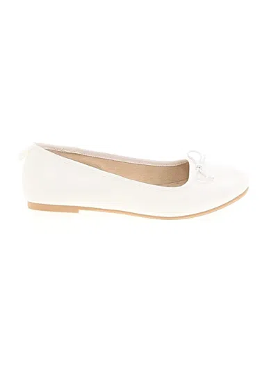 Pre-owned Cat & Jack Kids' Flats In White
