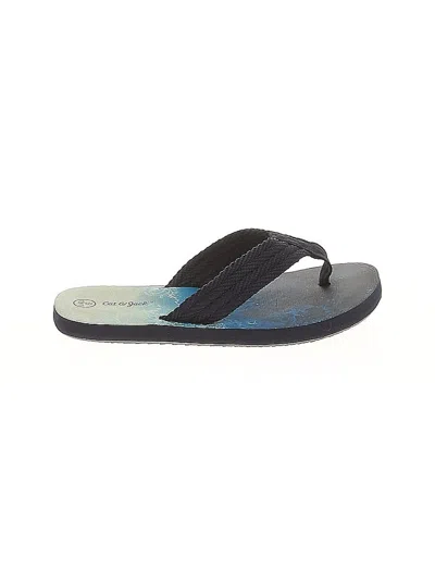 Pre-owned Cat & Jack Kids' Flip Flops In Blue