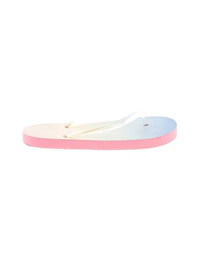 Pre-owned Cat & Jack Kids' Flip Flops In Blue