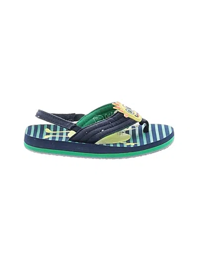 Pre-owned Cat & Jack Kids' Flip Flops In Blue