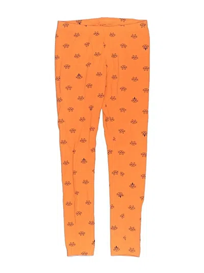 Pre-owned Cat & Jack Kids' Jeggings In Orange