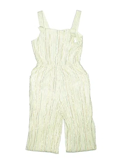 Pre-owned Cat & Jack Kids' Jumpsuit In White