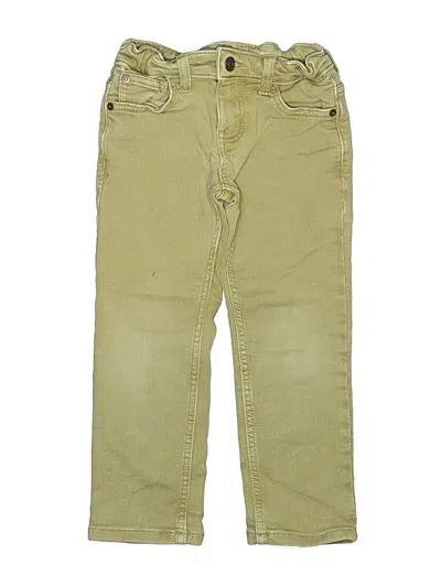 Pre-owned Cat & Jack Kids' Khaki Pant In Green