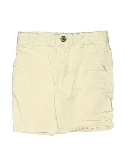 Pre-owned Cat & Jack Kids' Khaki Shorts In White