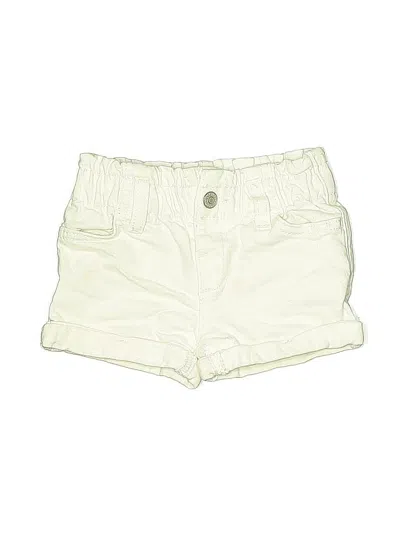 Pre-owned Cat & Jack Babies' Khaki Shorts In White