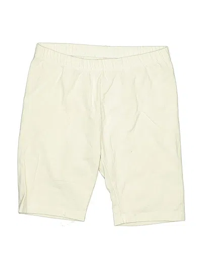 Pre-owned Cat & Jack Kids' Khaki Shorts In White