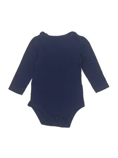 Pre-owned Cat & Jack Babies' Long Sleeve Onesie In Blue
