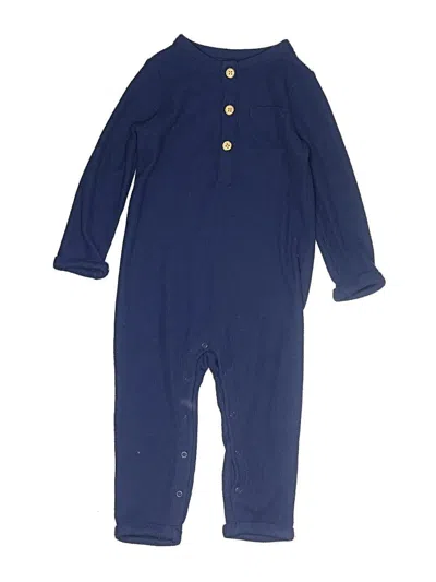 Pre-owned Cat & Jack Kids' Long Sleeve Onesie In Blue