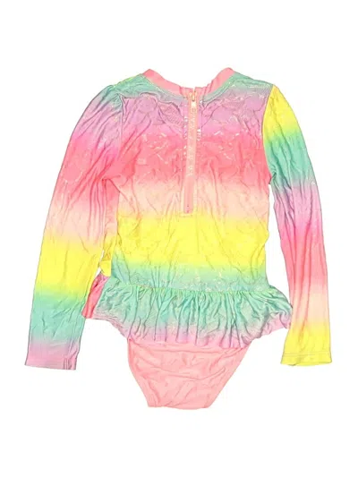 Pre-owned Cat & Jack Kids' Long Sleeve Onesie In Pink