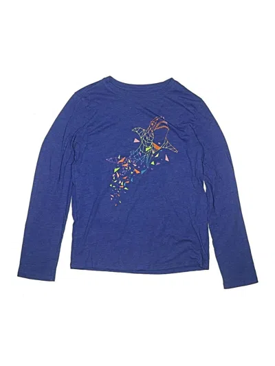Pre-owned Cat & Jack Kids' Long Sleeve T-shirt In Blue