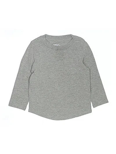 Pre-owned Cat & Jack Kids' Long Sleeve T-shirt In Gray