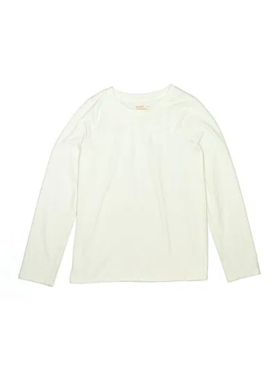 Pre-owned Cat & Jack Kids' Long Sleeve T-shirt In Ivory