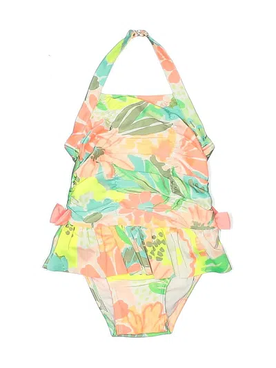 Pre-owned Cat & Jack Kids' One Piece Swimsuit In Green